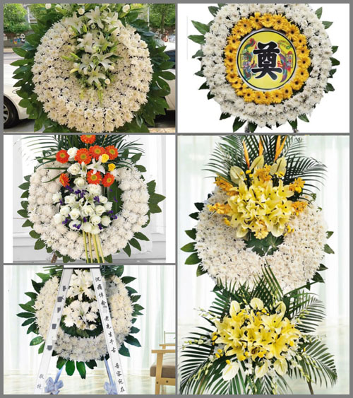 浙江省台州温岭市松门镇八甲村花圈速递